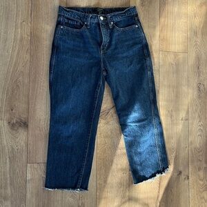 Dark Blue Women’s Straight Leg Jeans - Classic Denim